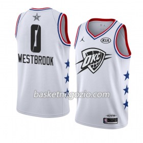 Canotte Uomo Oklahoma City Thunder Russell Westbrook 0 2019 All-Star Jordan Brand Bianco Swingman